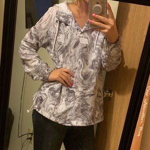 white marble windbreaker